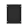 Lanberg WF01-6615-10B 19" 15U SZÉL:600mm MÉLY:600mm MAG:774mm lapraszerelt üvegajtós fekete fali rack szekrény