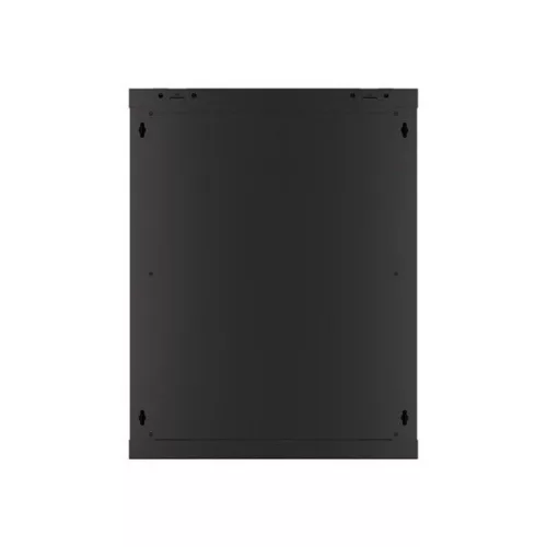 Lanberg WF01-6615-10B 19" 15U SZÉL:600mm MÉLY:600mm MAG:774mm lapraszerelt üvegajtós fekete fali rack szekrény