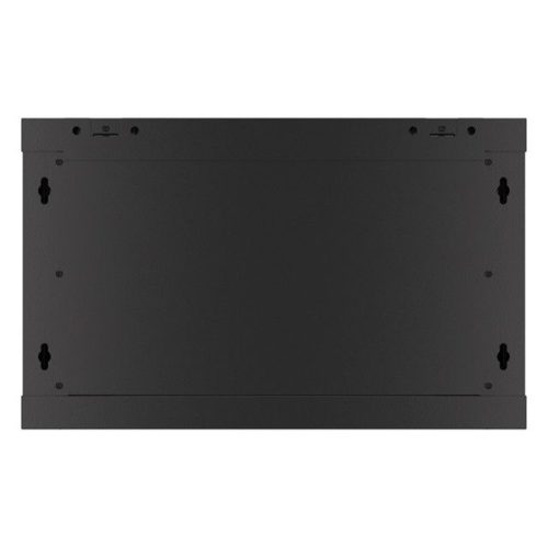 Lanberg WF01-6406-10B 19" 6U SZÉL:600mm MÉLY:450mm MAG:379mm lapraszerelt üvegajtós fekete fali rack szekrény