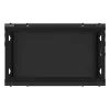 Lanberg WF01-6606-10B 19" 6U SZÉL:600mm MÉLY:600mm MAG:379mm lapraszerelt üvegajtós fekete fali rack szekrény