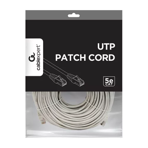 Gembird PP12-50M 50m RJ45 CAT5e UTP - RJ45 CAT5e UTP M/M szürke patch kábel