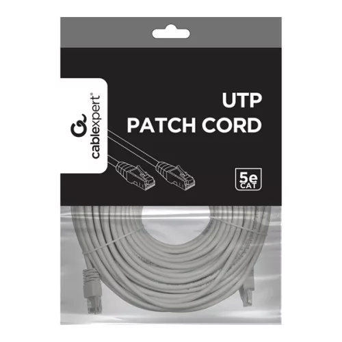 Gembird PP12-30M 30m RJ45 CAT5e UTP M/M szürke patch kábel