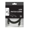 Gembird PP12-2M/BK 2m RJ45 CAT5e UTP M/M fekete kábel