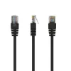 Gembird PP12-1M/BK 1m RJ45 CAT5e UTP M/M fekete kábel