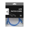 Gembird PP12-1M/B 1m RJ45 CAT5e UTP M/M kék kábel