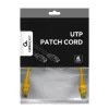 Gembird 25cm RJ45 CAT6 M/M sárga UTP kábel