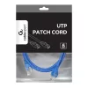 Gembird PP6U-0.5M/B 0,5m RJ45 CAT6 UTP - RJ45 CAT6 UTP M/M kék kábel