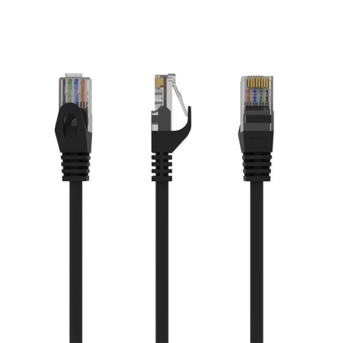 Gembird PP6U-0.5M/BK 0,5m RJ45 CAT6 UTP - RJ45 CAT6 UTP M/M fekete kábel