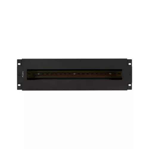 Lanberg AK-VDP103-B 19" 3U DIN sínes fedeles kismegszakító tartó panel