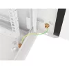 Lanberg WF01-6404-10S 19" 4U SZÉL:600mm MÉLY:450mm MAG:290mm lapraszerelt üvegajtós szürke fali rack szekrény