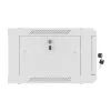 Lanberg WF01-6404-10S 19" 4U SZÉL:600mm MÉLY:450mm MAG:290mm lapraszerelt üvegajtós szürke fali rack szekrény