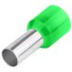 Tracon E127 16 mm2 100 db/csomag Szigetelt zöld érvéghüvely