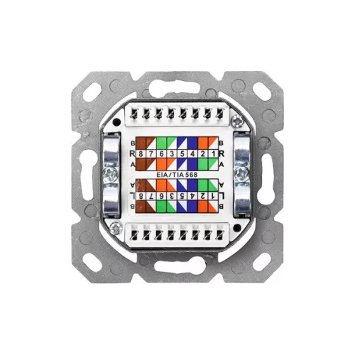 DIGITUS DN-9006-N Cat.6 Modulo50 dupla falon kívüli aljzat 2xRJ45 árnyékolt csatlakozóval