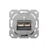 DIGITUS DN-9006-N Cat.6 Modulo50 dupla falon kívüli aljzat 2xRJ45 árnyékolt csatlakozóval