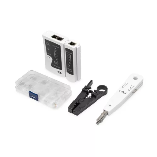 DIGITUS DN-94027 Hálózati szerszám készlet + teszter