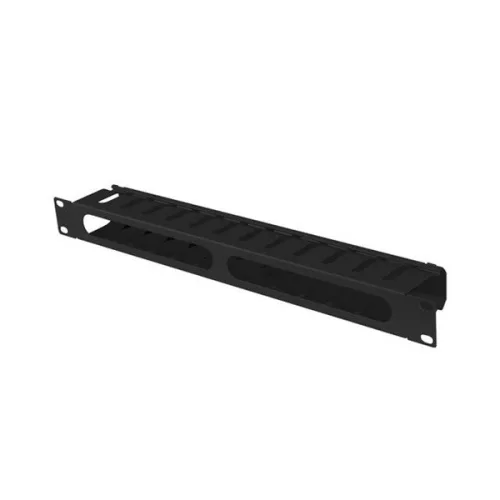 Lanberg AK-1704-B 19" 1U fekete csatornás kábelbevezető