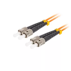   Lanberg FO-STST-MD21-0050-OG Multimódusú OM2 duplex optikai patch kábel 2xST/UPC csatlakozóval 5m