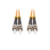 Lanberg FO-STST-MD21-0050-OG Multimódusú OM2 duplex optikai patch kábel 2xST/UPC csatlakozóval 5m