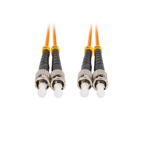 Lanberg FO-STST-MD21-0050-OG Multimódusú OM2 duplex optikai patch kábel 2xST/UPC csatlakozóval 5m
