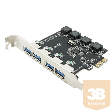 BLACKBIRD PCI-E Bővítőkártya 4xUSB 3.0