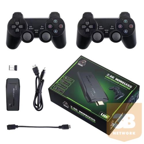 BLACKBIRD Hordozható TV Game Stick konzol, Fekete