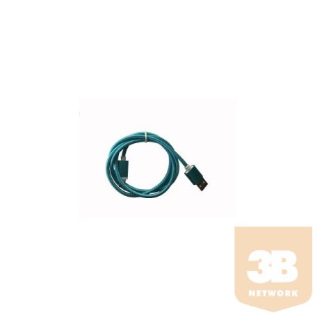 BLACKBIRD Micro USB Adatkábel 2m, Kék 2A (Extra erős anyagból)