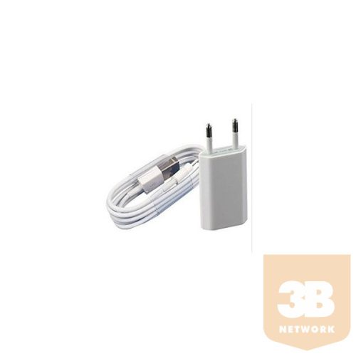 BLACKBIRD Hálózati Adapter + Micro USB Adatkábel 1m, Fehér