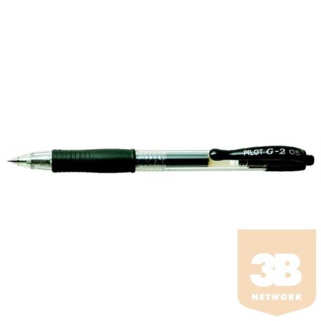 PILOT Zseléstoll, 0,25 mm, nyomógombos,"G-2", fekete