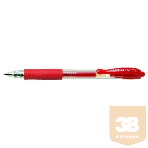 PILOT Zseléstoll, 0,25 mm, nyomógombos,"G-2", piros