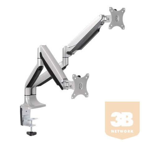 LOGILINK - Dual alumium monitor desk mount,13-27'', max. 9 kg