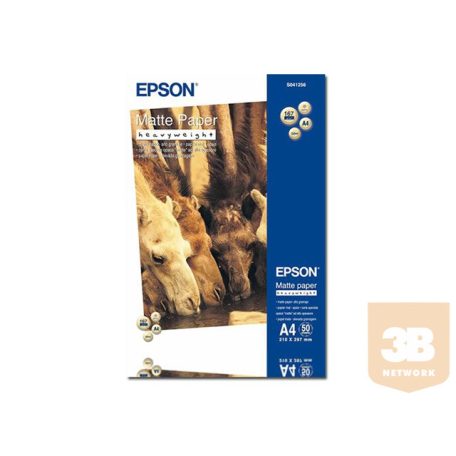 EPSON C13S041256 Epson Matte Heavyweight papír 167g A4 50 lap