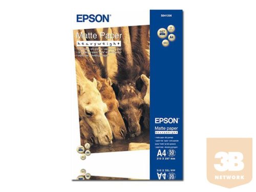 EPSON C13S041256 Epson Matte Heavyweight papír 167g A4 50 lap