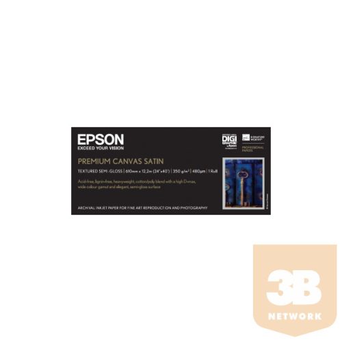 EPSON Premium Canvas Satin, 24" x 12,2 m, 350g/m2