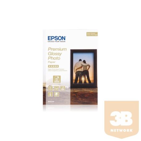 EPSON Fotópapír PREMIUM GLOSSY 13x18 cm, 255g, 30 lap