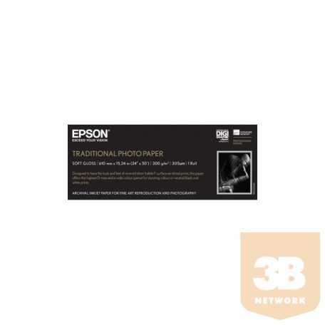 EPSON Traditional Photo Paper, 24" x 15 m
