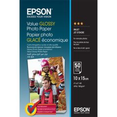   EPSON Fotópapír Value Glossy Photo Paper - 10x15cm - 50 Lap