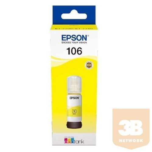 Ink Cartridge Epson Yellow 106 EcoTank L7160