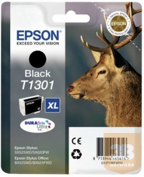 Epson T1301 black tintapatron| Stylus SX525WD/SX620FW/BX525WD/BX625FWD/BX925FWD