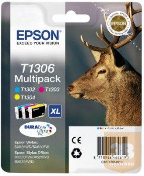 Epson T1306 MultiPack | Stylus SX525WD/BX305F/BX320FW/BX625FWD készlet