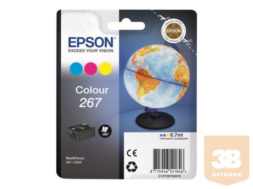 EPSON C13T26704010 Tintapatron Epson color 267 WorkForce WF-100W