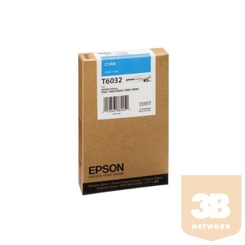 EPSON Patron Singlepack T603200 cyan 220 ml