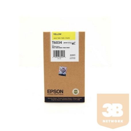 EPSON Patron Singlepack T603400 yellow 220 ml