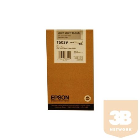 EPSON Patron Singlepack T603900 Light Light Black 220 ml