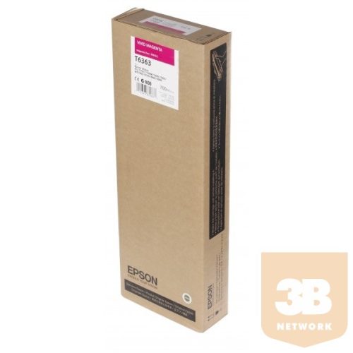 Epson T6363 Vivid Magenta 700 ml tintapatron | 700 ml | Stylus Pro 7900 / 9900