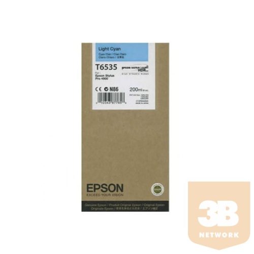 EPSON Patron T6535 Light Cyan Ink Cartridge (200ml)