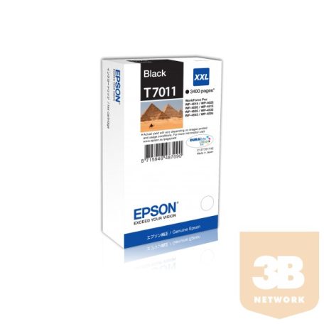 EPSON Patron WorkForce Pro WP-4000/4500 Series Ink Cartridge XXL Fekete (Bk) 4k