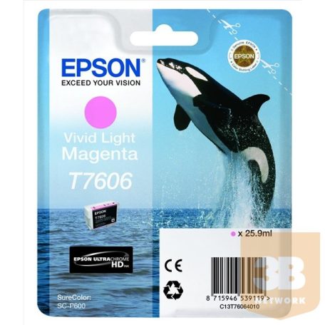 Ink Epson Singlepack Vivid Light Magenta | SureColor SC-P600