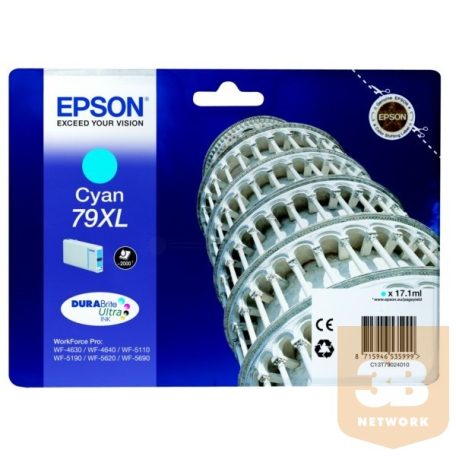 EPSON Patron WorkForce Pro WP-5000 Series Ink Cartridge XL Kék (Cyan) 2k