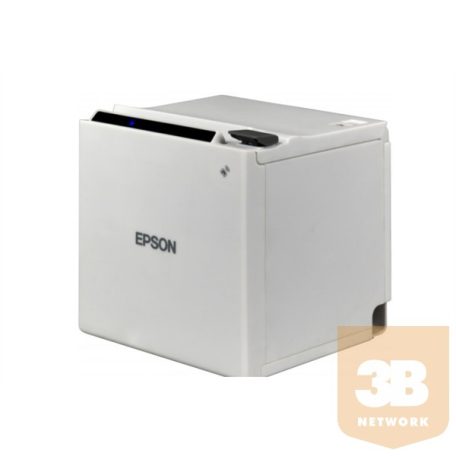 Epson blokknyomtató, TM-M30 (121), 200mm/s, 203dpi, 80mm, USB/Ethernet, fehér