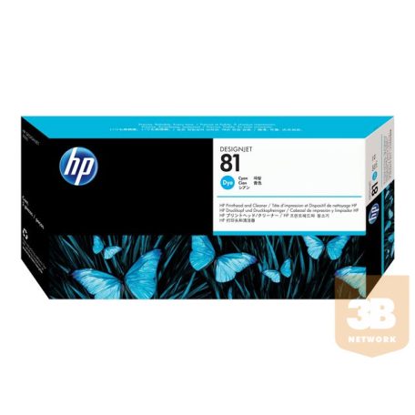 HP 81 original printhead C4951A cyan standard capacity 1-pack dye